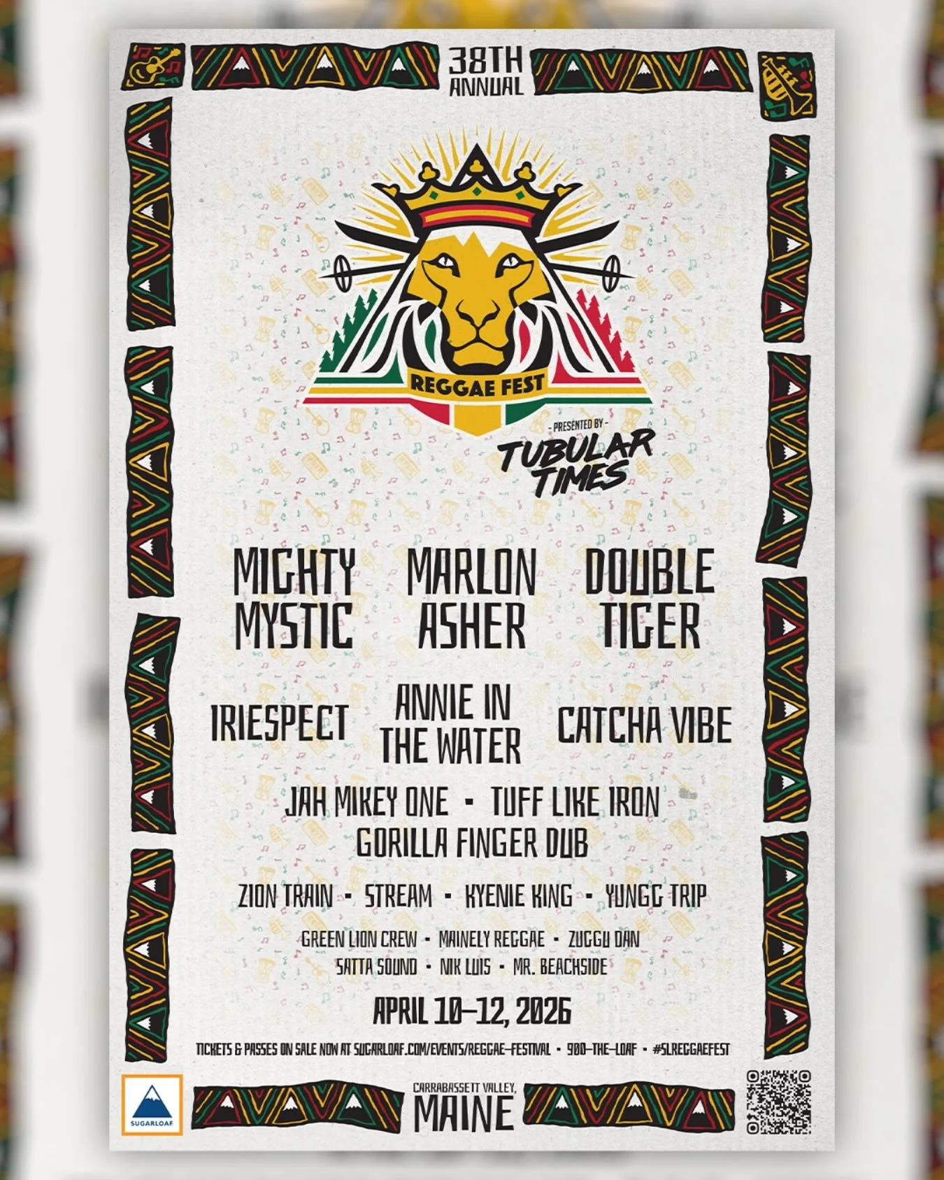 Grateful &amp; excited to announce, I&rsquo;ll be performing at the 38th Annual Reggae Fest at @sugarloafmountain presented by @tubular.times 

Big up to @mrbeachside for asking me to be part of this epic weekend filled with good vibes, reggae &amp; 