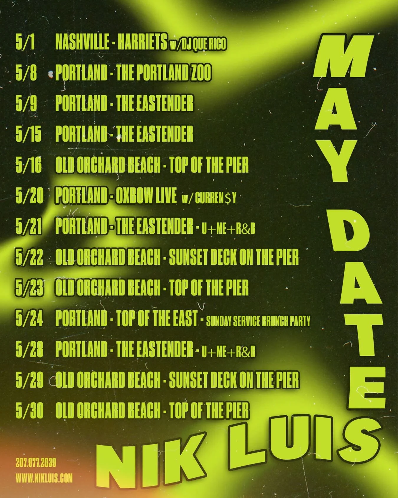 Yall ready for summer? May is just the warmup! Lock these dates in! ☀️🥶