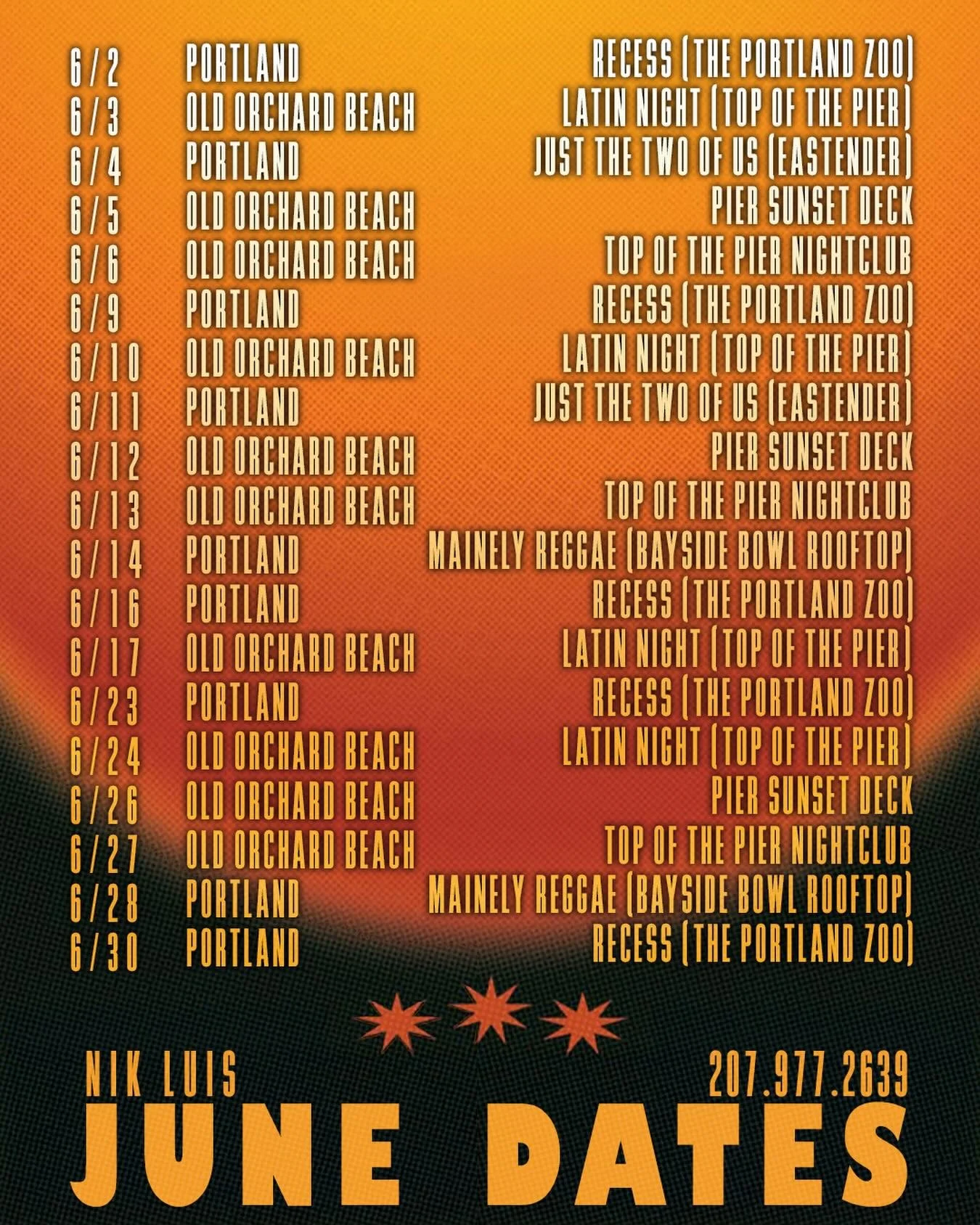 The moment WE have all been waiting for, summer starts now! ☀️☀️ drop a comment with your favorite summer anthem and maybe you&rsquo;ll hear it at one of these events!