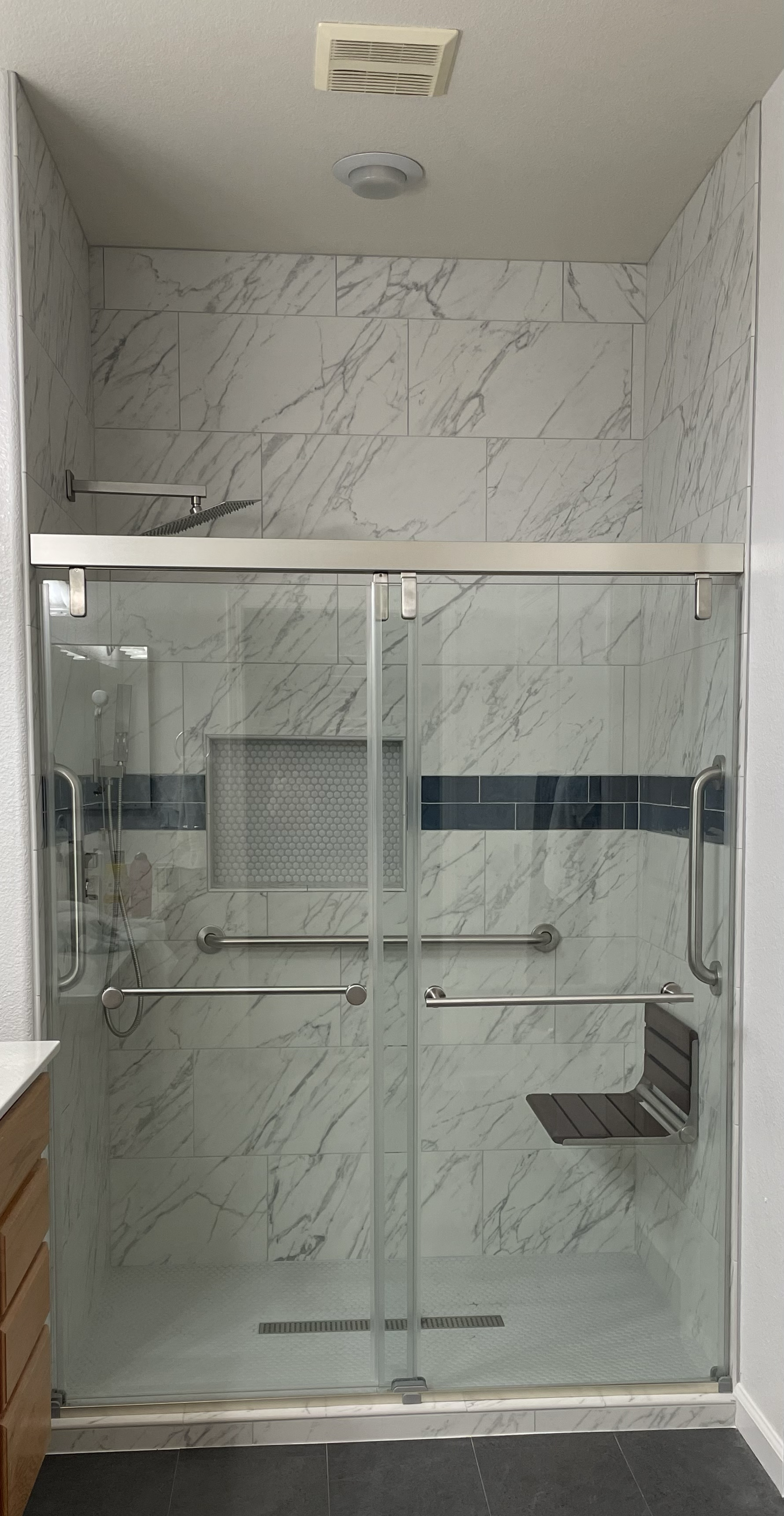 tub to walk in shower remodel