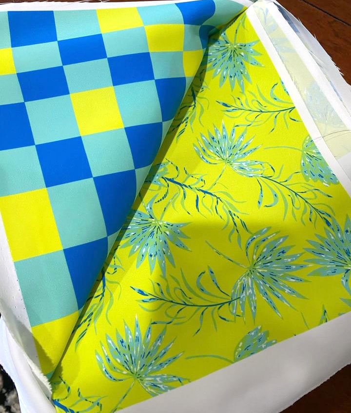 Swim Fabric printed at Carriage House Printery