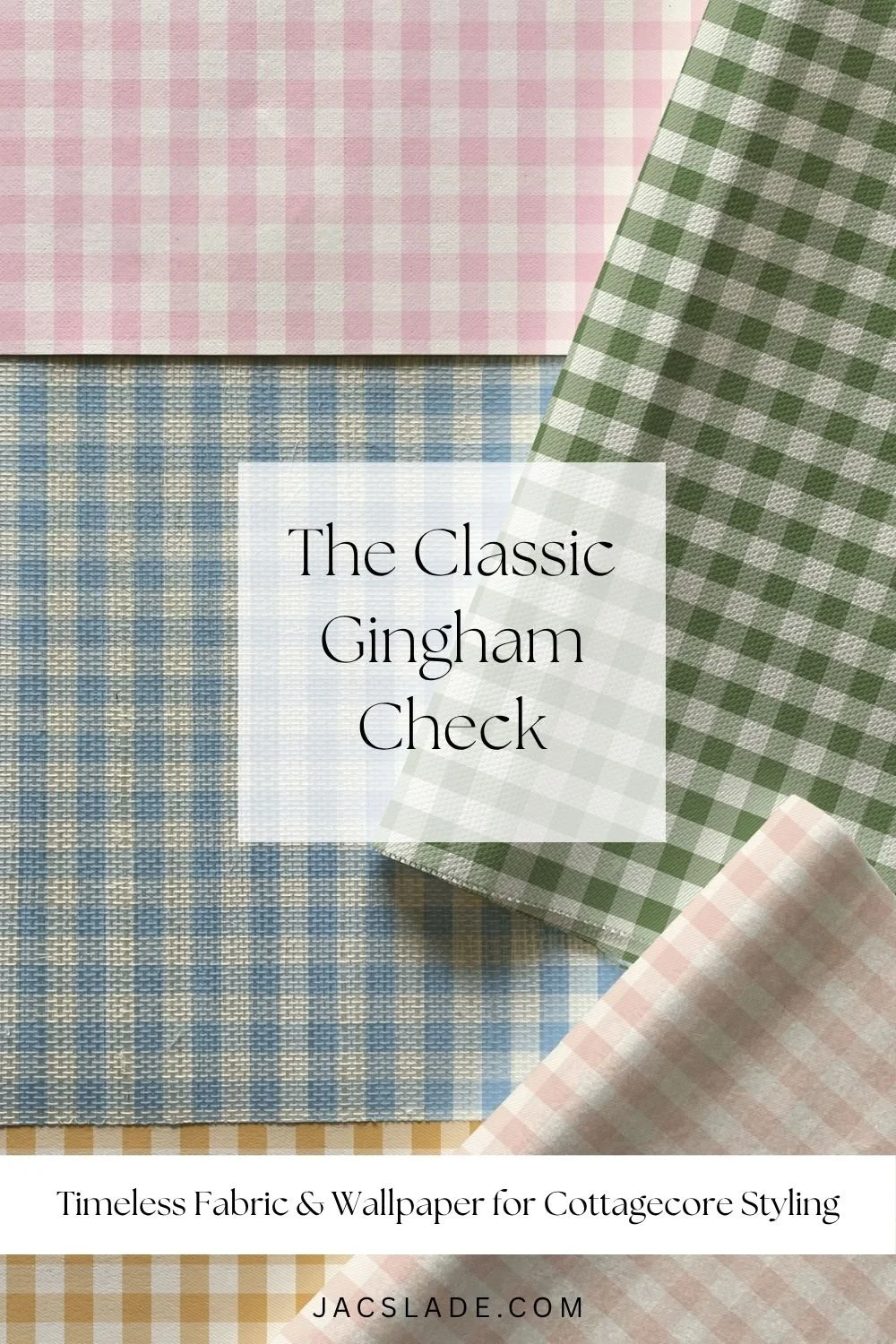 The Classic Gingham Check: Timeless Fabric &amp; Wallpaper for Cottagecore Styling