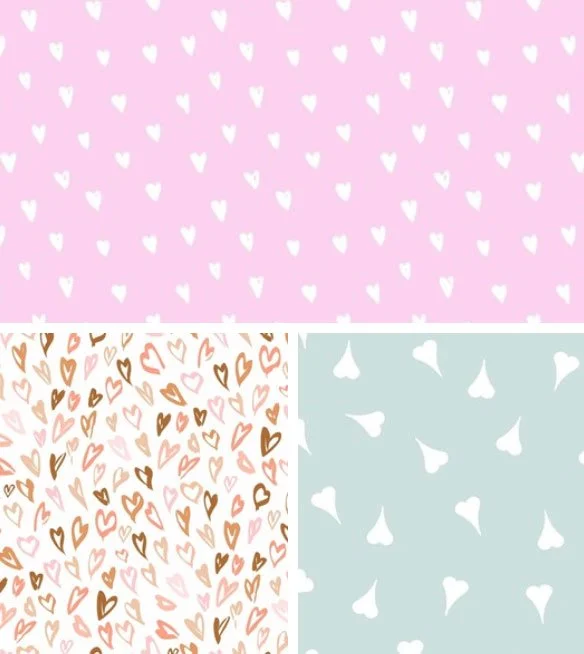 Heart surface pattern designs