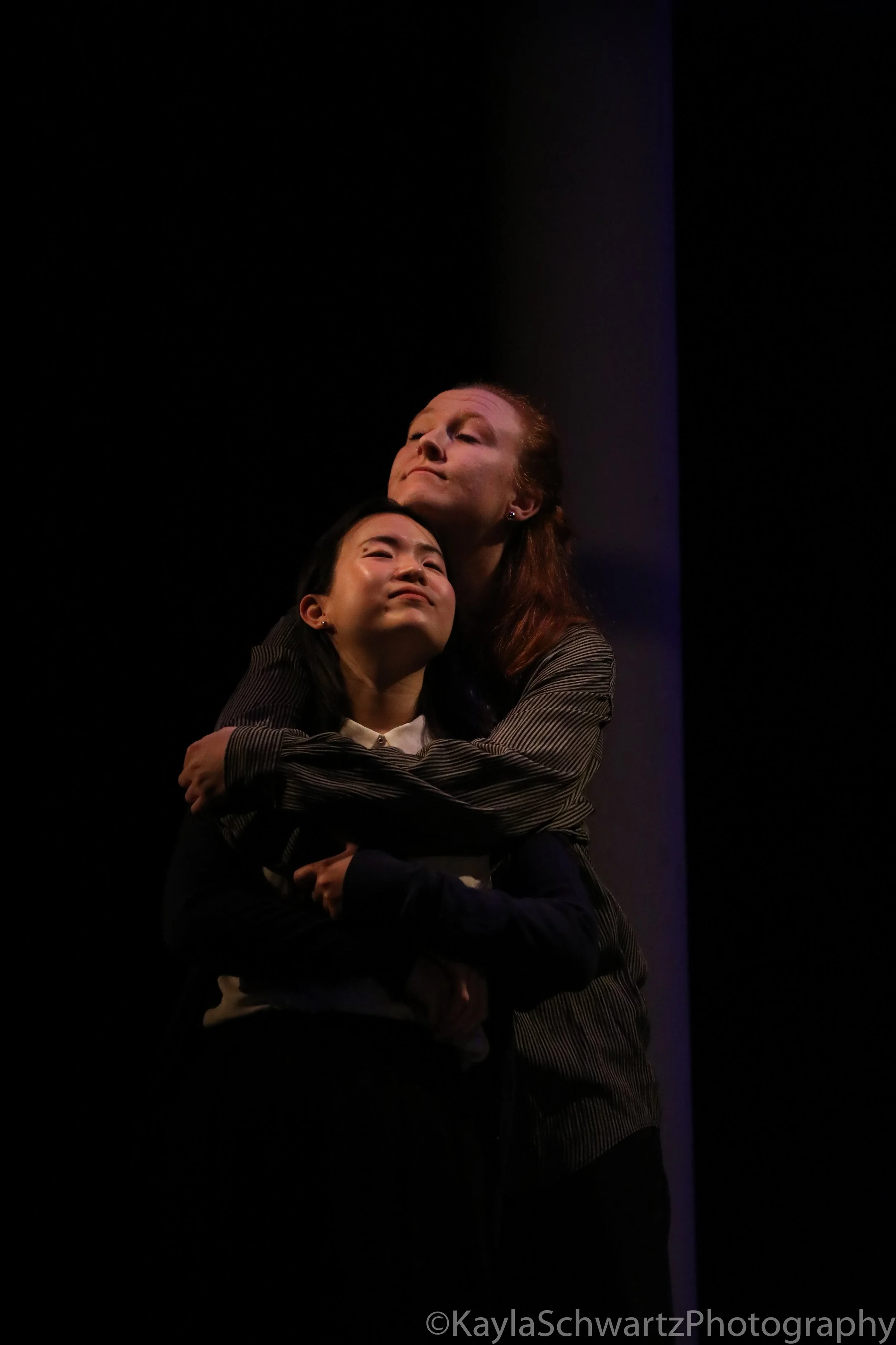 BRIGHT HALF LIFE by Tanya Barfield, directed by Aidan Amster, Middlebury College. Photo by Kayla Schwartz.
