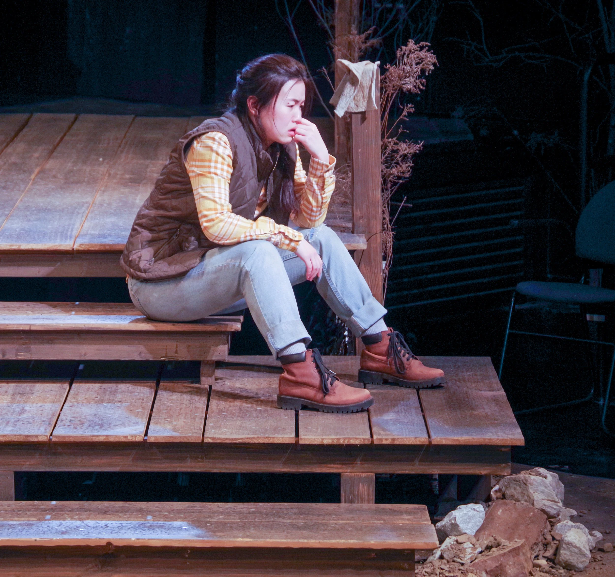 SOMEWHERE by Marisela Treviño Orta, directed by Olga Sanchez Saltveit, Middlebury College. Photo by Stephen Mease.