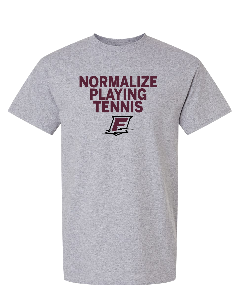 Normalize Playing Tennis - Sport Grey T-Shirt