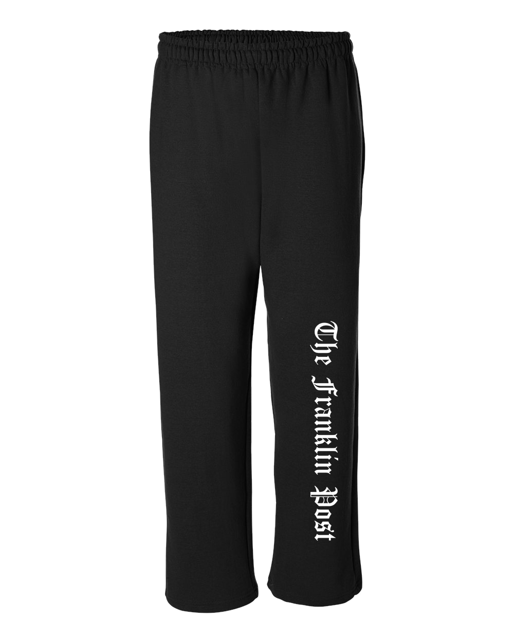 Black Open-Bottom Sweat Pants - Franklin Post