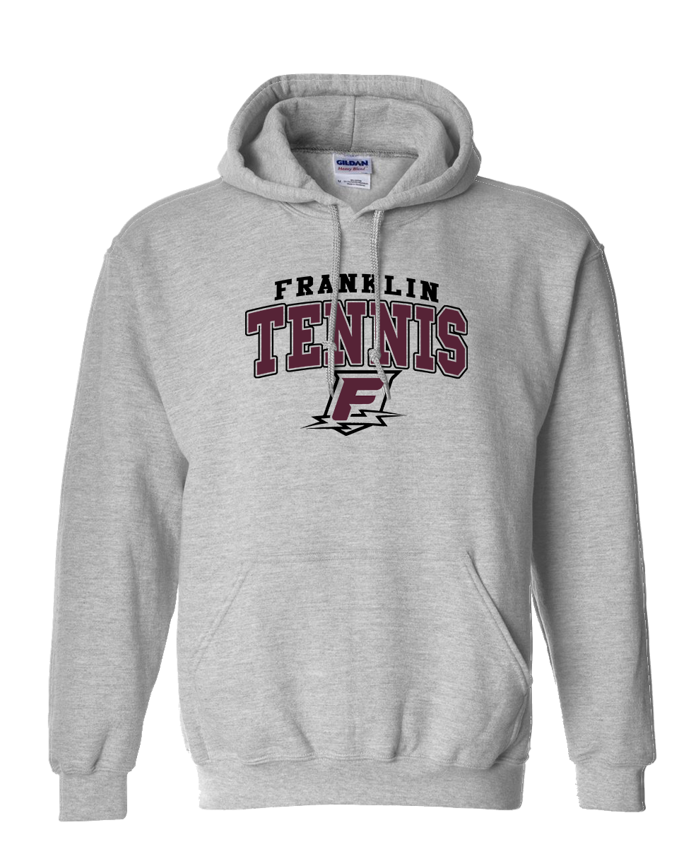 Tennis Box Logo Hoodie - Sport Grey