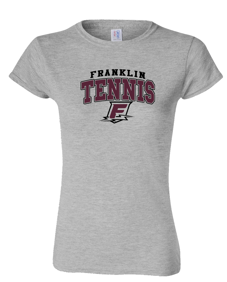 Women's Tennis Box Logo - Sport Grey T-Shirt