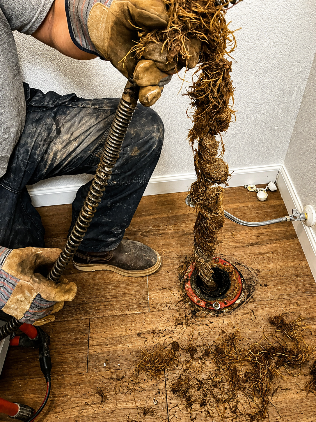 This Is What Tree Roots Inside Your Sewer Line Actually Look Like. And Yes, It Happens Inside the House.