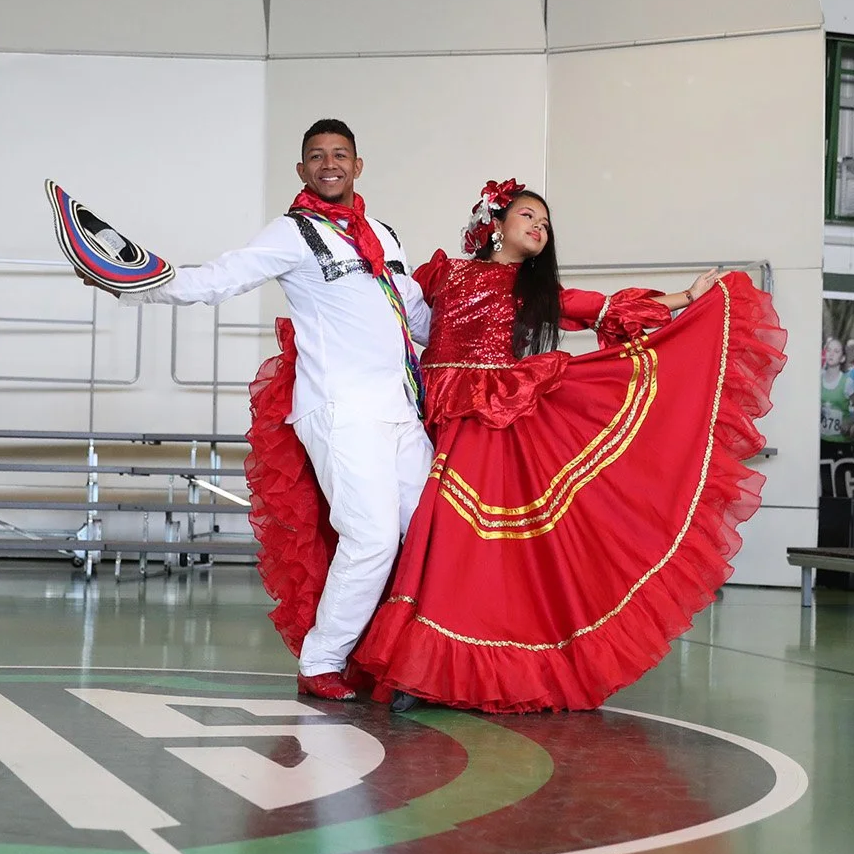 Colombian dance performance at ES International Day