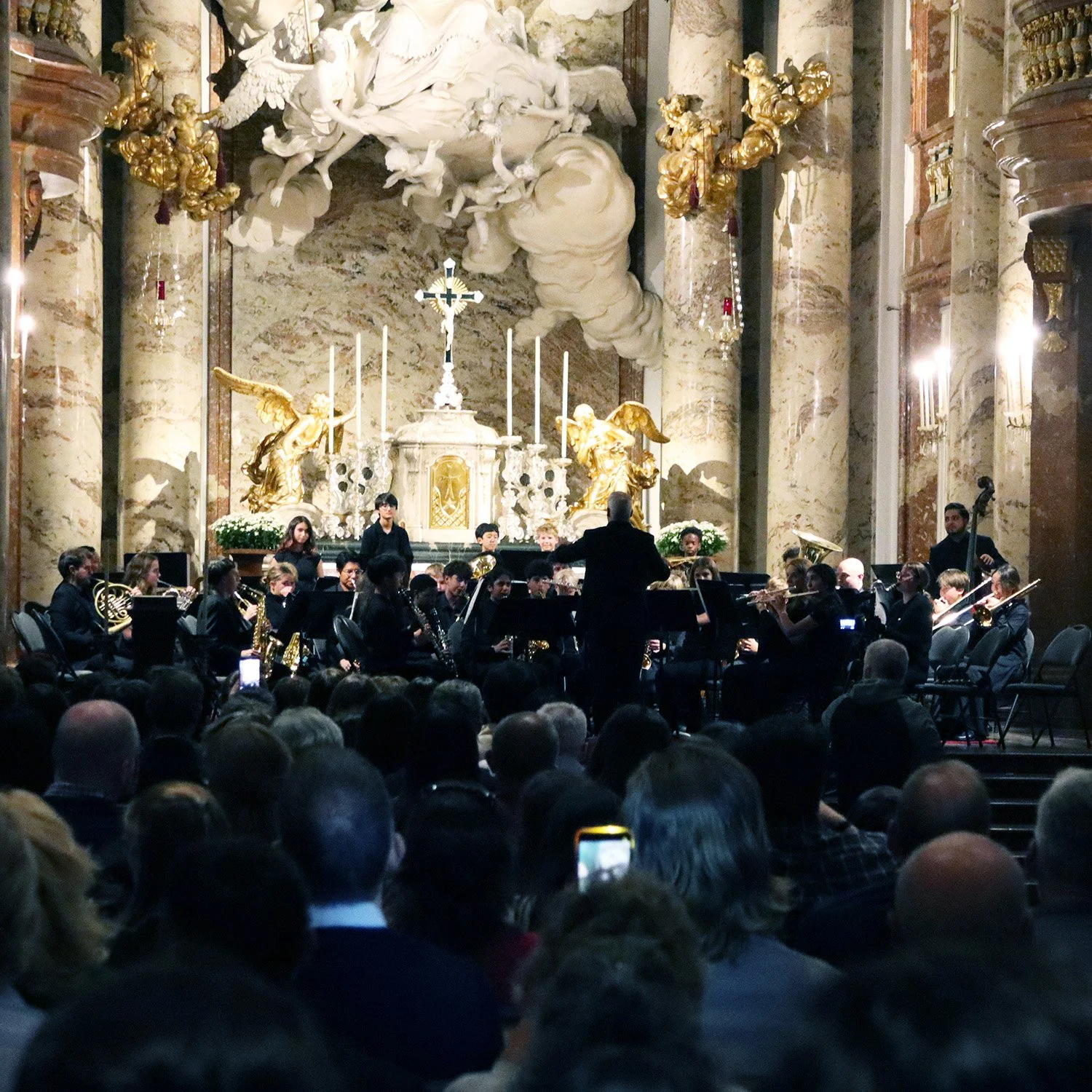 Secondary Band and Strings Students Perform at Karlskirche