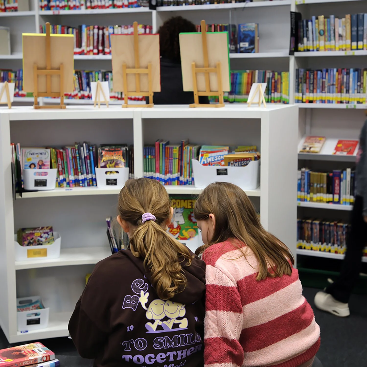 Cozy Days in the Elementary School Library
