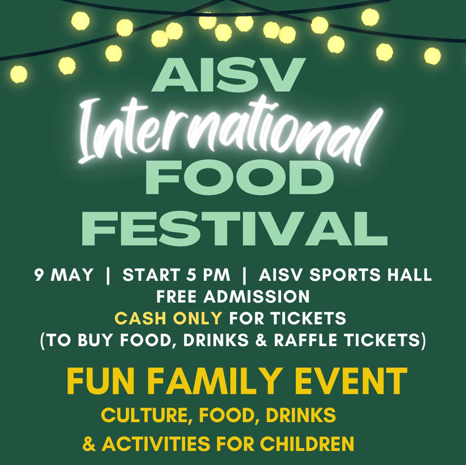 Join Us for the International Food Festival!
