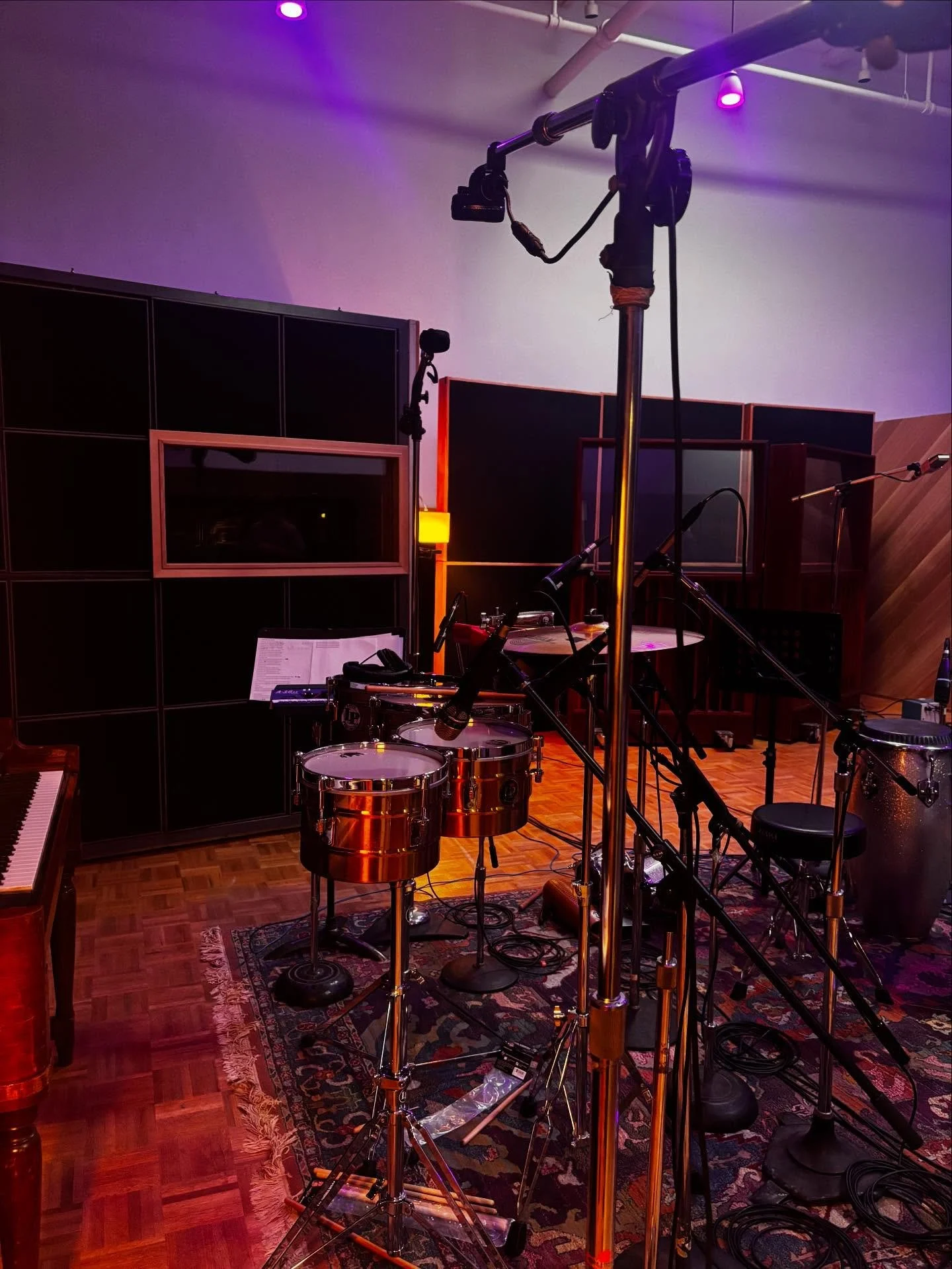 had a great time producing this salsa record w/ @wallyscssb @ studio d last month. honoring the music of tito puente! album coming very soon!