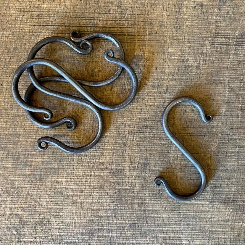 Large Hand Forged Twisted S Hook Large Hand Forged Twisted S Hook