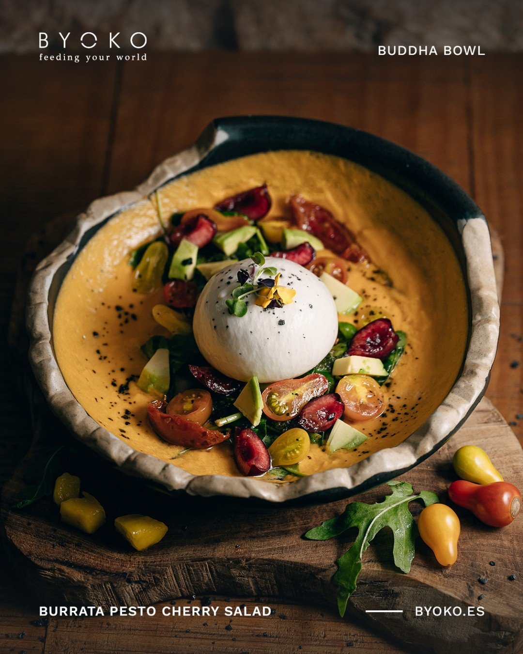 🥑🍅 &iexcl;Dale la bienvenida al solecito con nuestra incre&iacute;ble BURRATA PESTO CHERRY SALAD! 🌿🧀 Con una mezcla &uacute;nica de sabores frescos y deliciosos, este Buddha Bowl te sorprender&aacute; lo mires como lo mires.😜

👌 Con una calidad