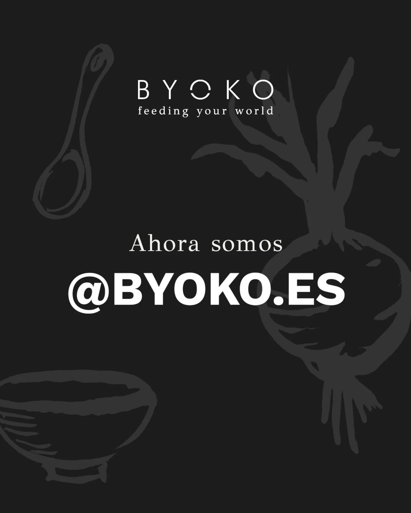 Byoko sigue creciendo 💚

Nuestro perfil de Instagram 👉🏻byokomalaga evoluciona y pasa a llamarse ✨@byoko.es.
Un peque&ntilde;o cambio de nombre para acompa&ntilde;ar una etapa m&aacute;s grande 😊.

Seguimos compartiendo la misma forma de entender 