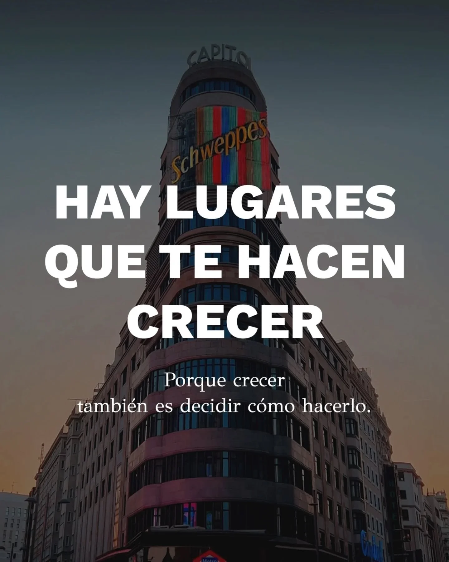 Hay pasos que no se dan por inercia.
Se dan cuando todo lo que hay detr&aacute;s tiene sentido. ✨

Hoy damos uno de ellos.

Llegamos a una ciudad que no espera,
que exige,
que lo acelera todo.

Y a&uacute;n as&iacute;, elegimos seguir haciendo las co