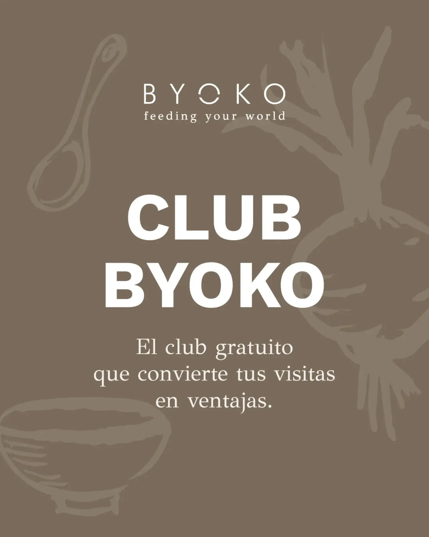 Cada visita a BYOKO puede darte algo m&aacute;s. ✨

Club BYOKO es nuestra forma de agradecerte que vuelvas. Te unes gratis, sumas FEEDS con tus compras y desbloqueas descuentos y regalos. Y, al subir de nivel, tambi&eacute;n acumulas Saldo BYOKO para