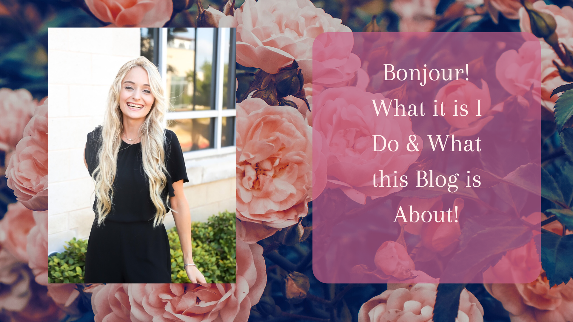 Bonjour! What it is I Do &amp; What this Blog is About!