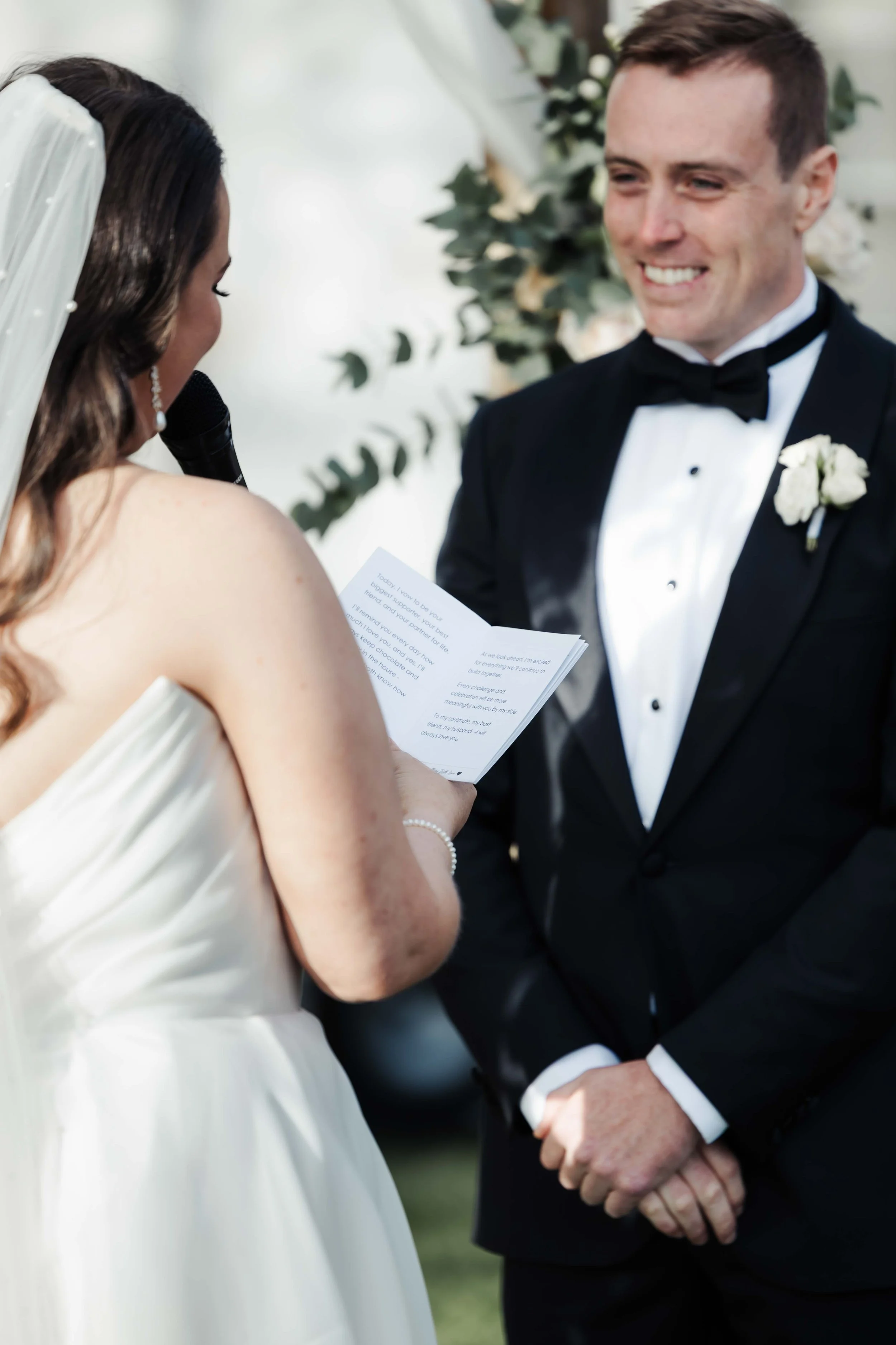 Wedding photography in Hobart, Tasmania.  Happy bride and groom photos taken by Finding Happy Photography at the Derwent Estate winery.