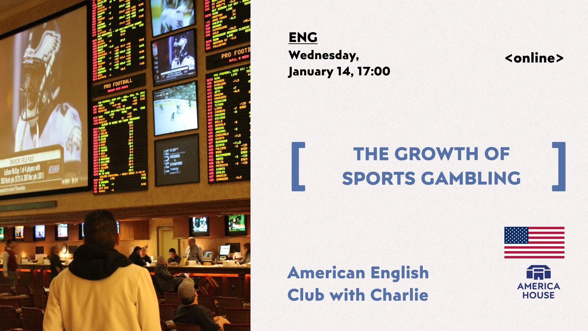 American English Club | The Growth of Sports Gambling