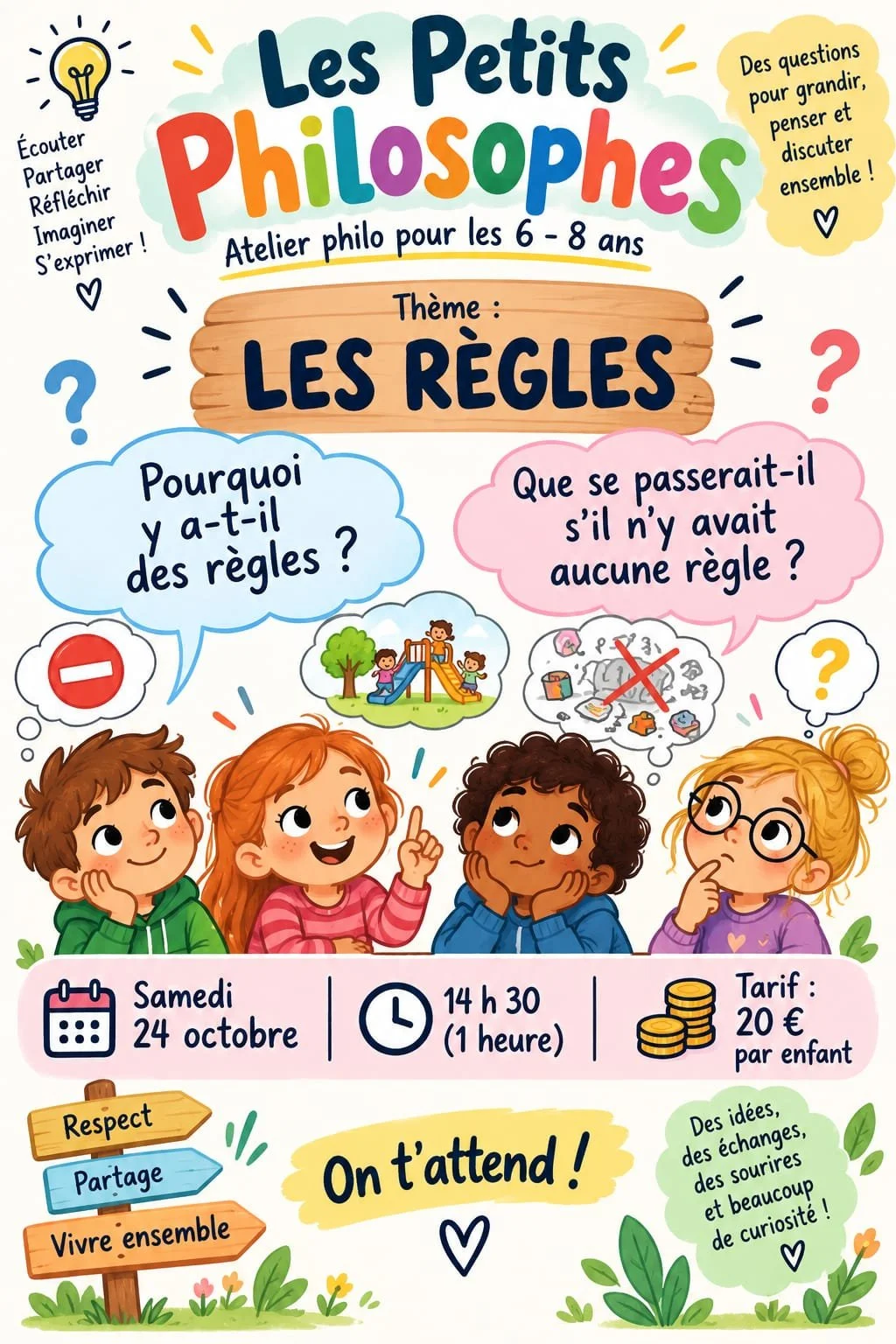 Atelier philo : les règles ( 6 / 8 ans ) 
