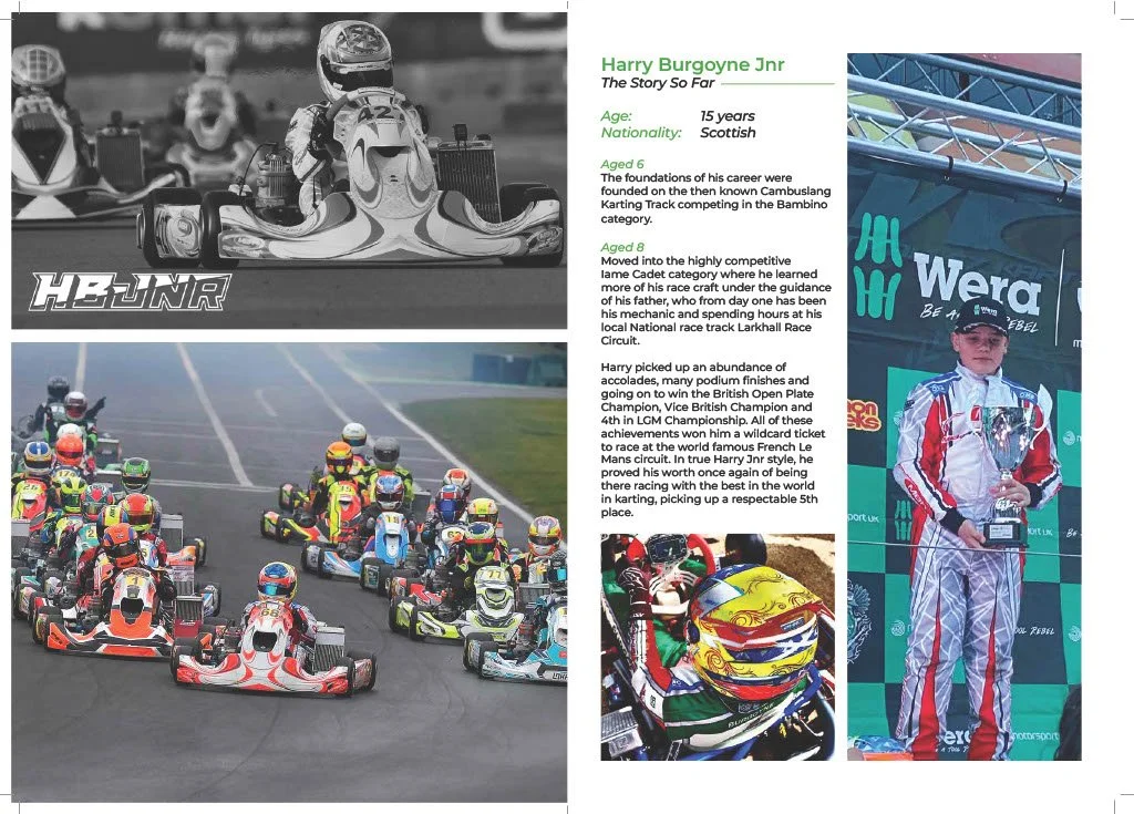 Harry Burgoyne Jnr Racing from Scotland currently racing for KMR Racing ...