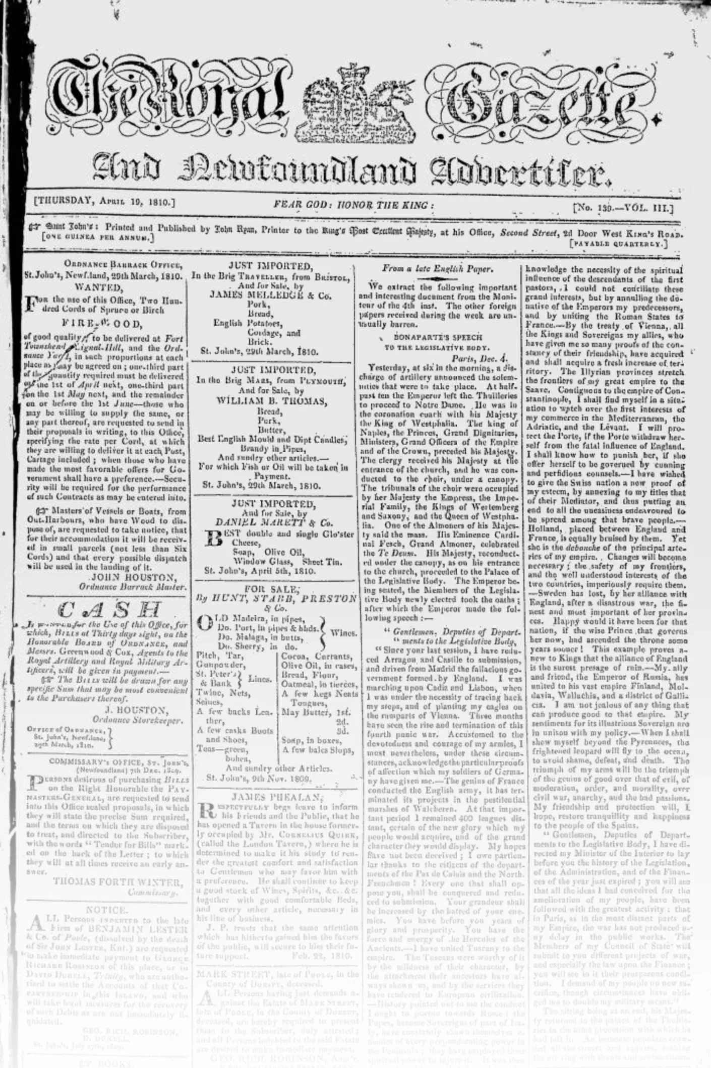 The Royal Gazette and Newfoundland Advertiser