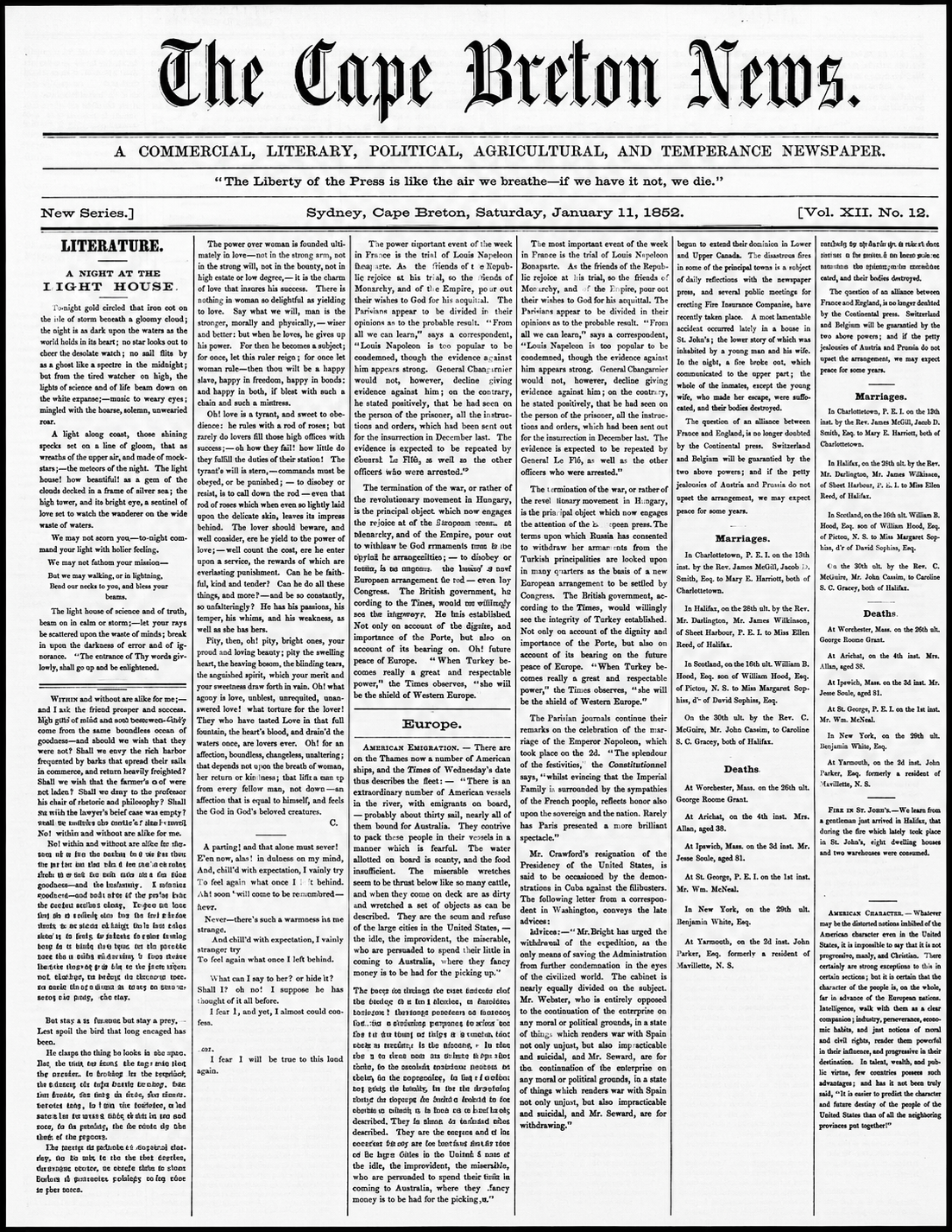 old newspaper
