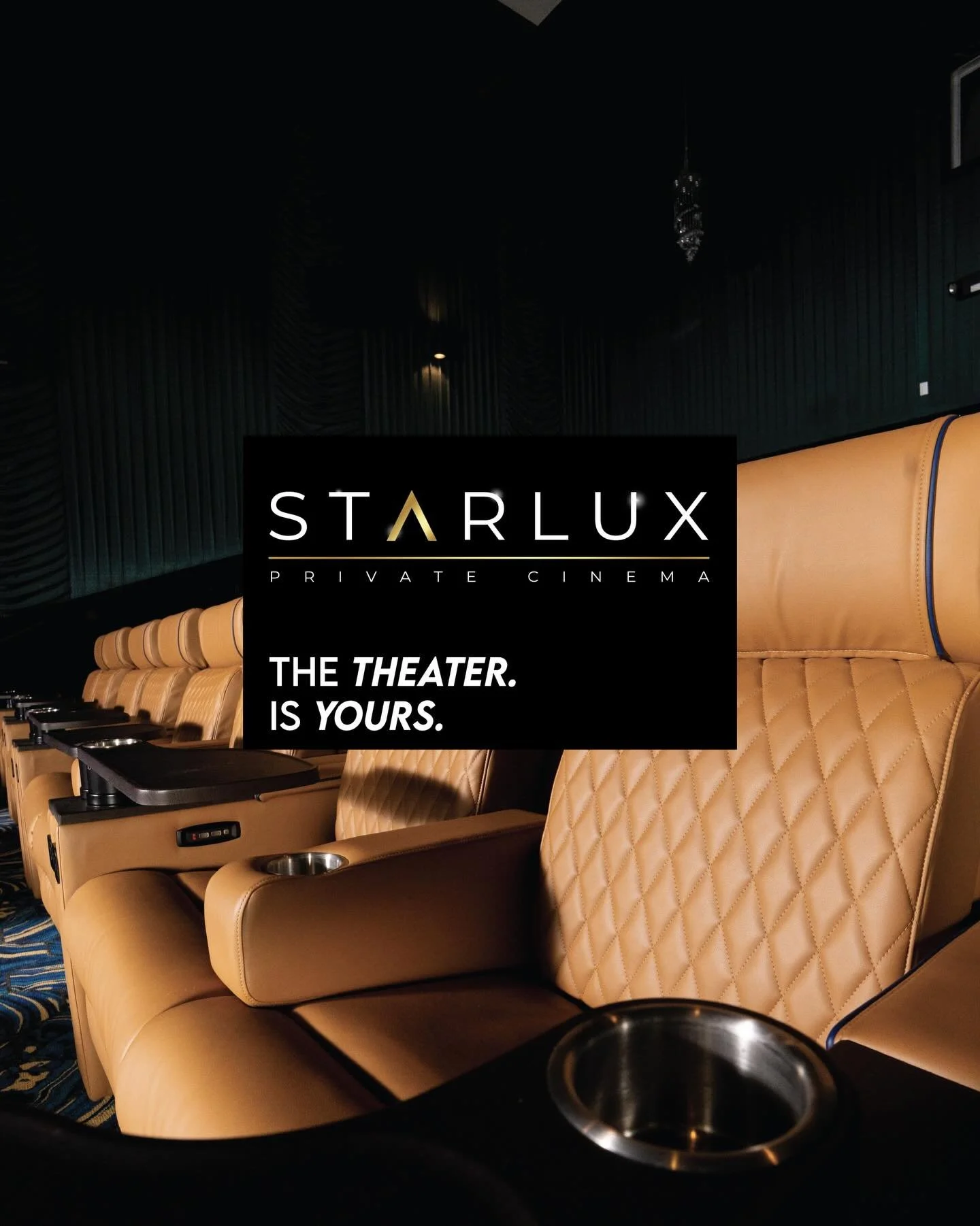 ST&Lambda;RLUX has arrived at Oaks Center.

A private cinema experience designed for unforgettable nights.

Full-theater rentals available.

The theater is yours.

#ST&Lambda;RLUX #LuxuryCinema #OaksCenter #OaksCenterCinema #montcopa
