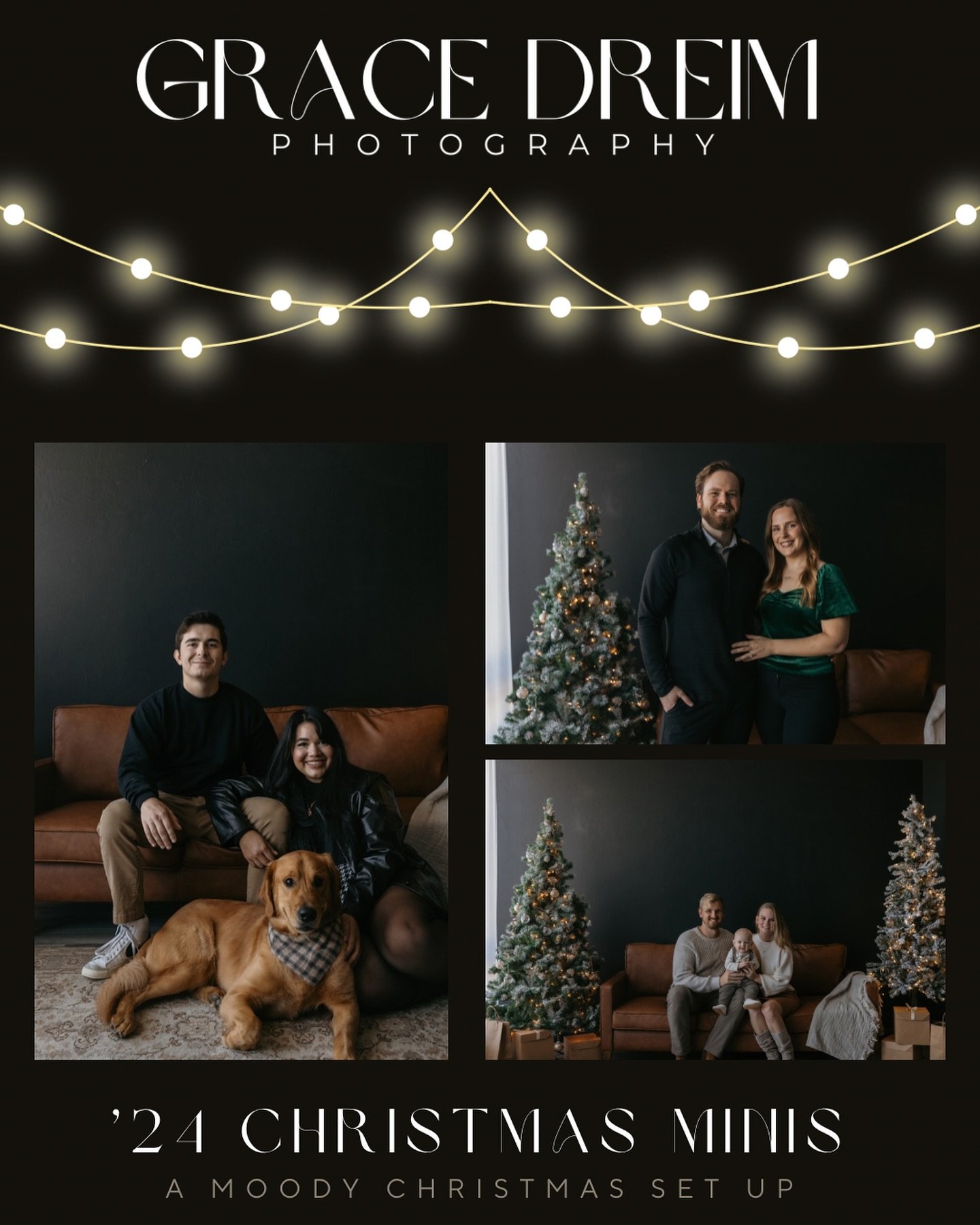 Happy to Announce this years holiday minis! 

Bringing back the moody modern christmas set up that everyone loves! 

Pets ARE allowed as always 

Book your session via link in my bio ❤️ 

#christmas2024 #holidayminis #photography #fortmyers