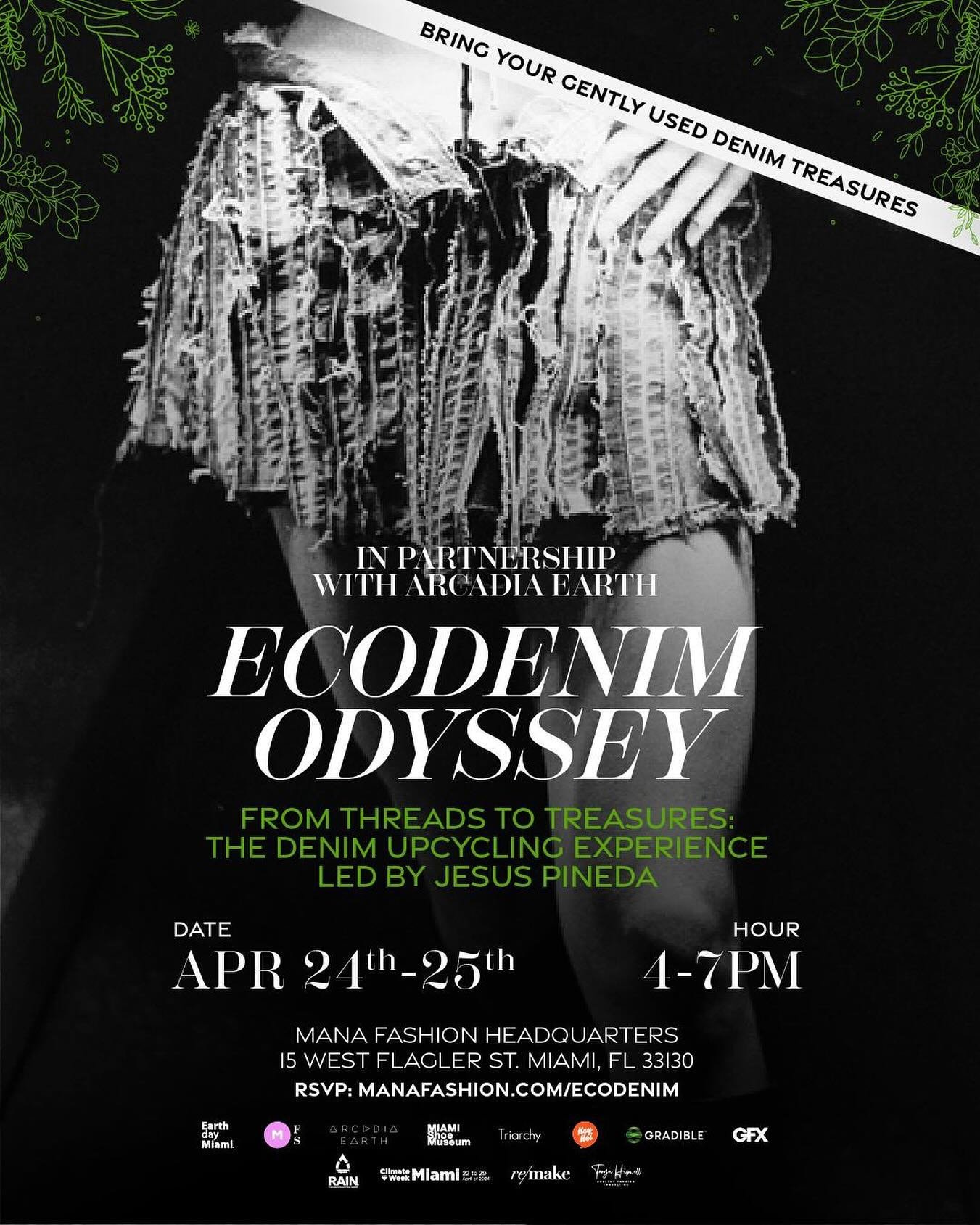 Happy Earth Day 🌎 💚 

Get ready to reimagine denim at our EcoDenim Odyssey event this Week.

Dive into a denim experience led by @vlackbook, where you can upcycle your denim pieces into something new and exciting. Bring your denim and let your crea