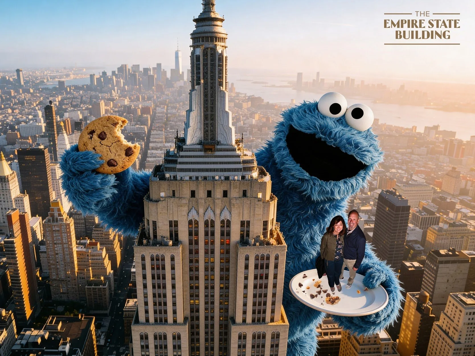 New York Empire state cookie monster.JPG
