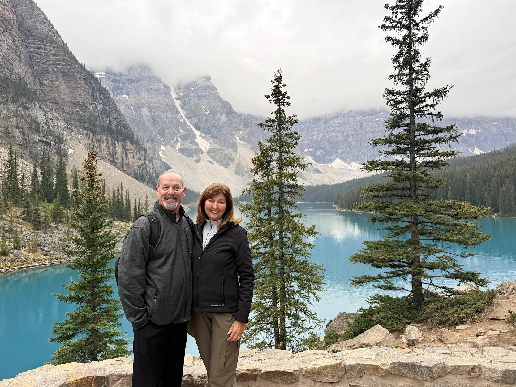 Moraine Lake: Clouds, Sunshine &amp; That Famous Blue