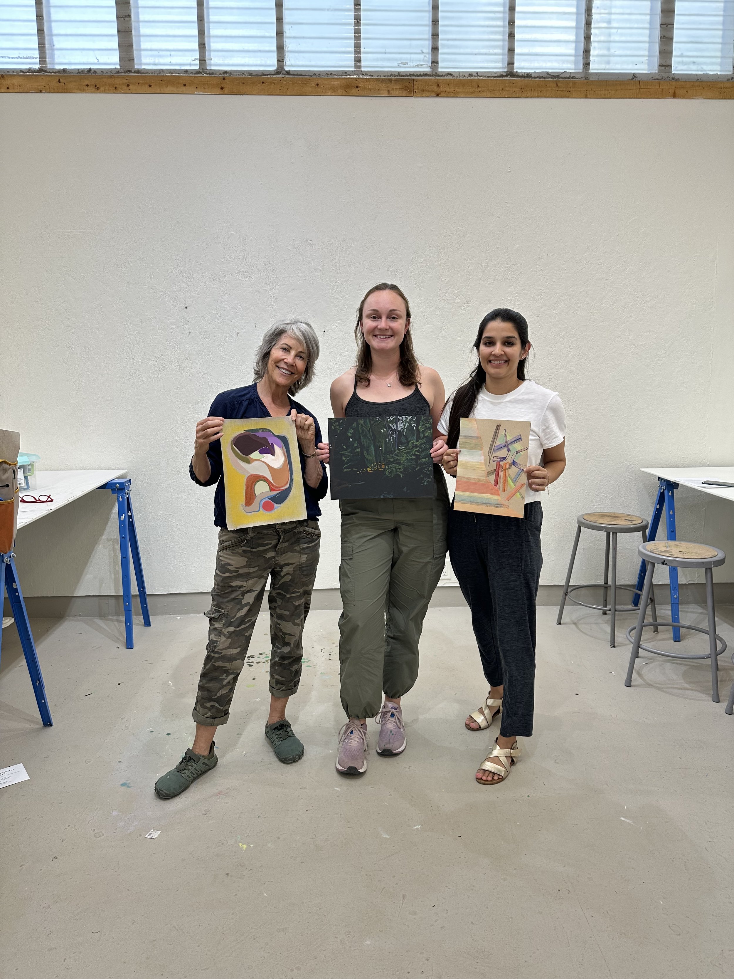 With fellow artists!