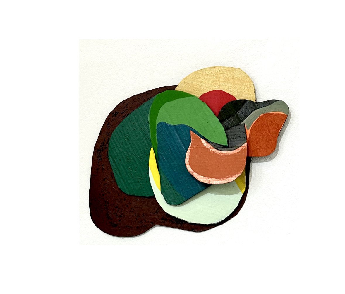 Color Map #234 (Exploratory Sculpture 2) (36x24 mixed media on cardboard)