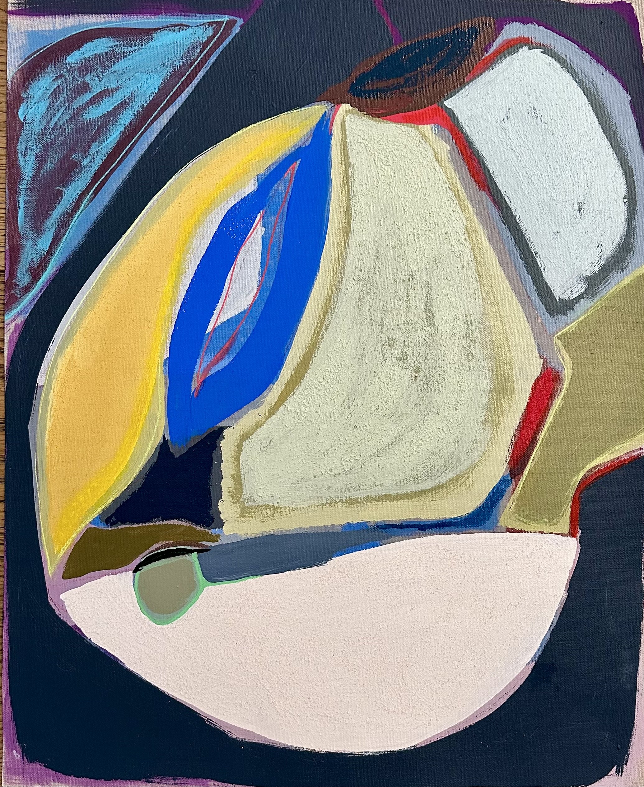Color Map #236 (20x16 mixed media on unstretched linen)