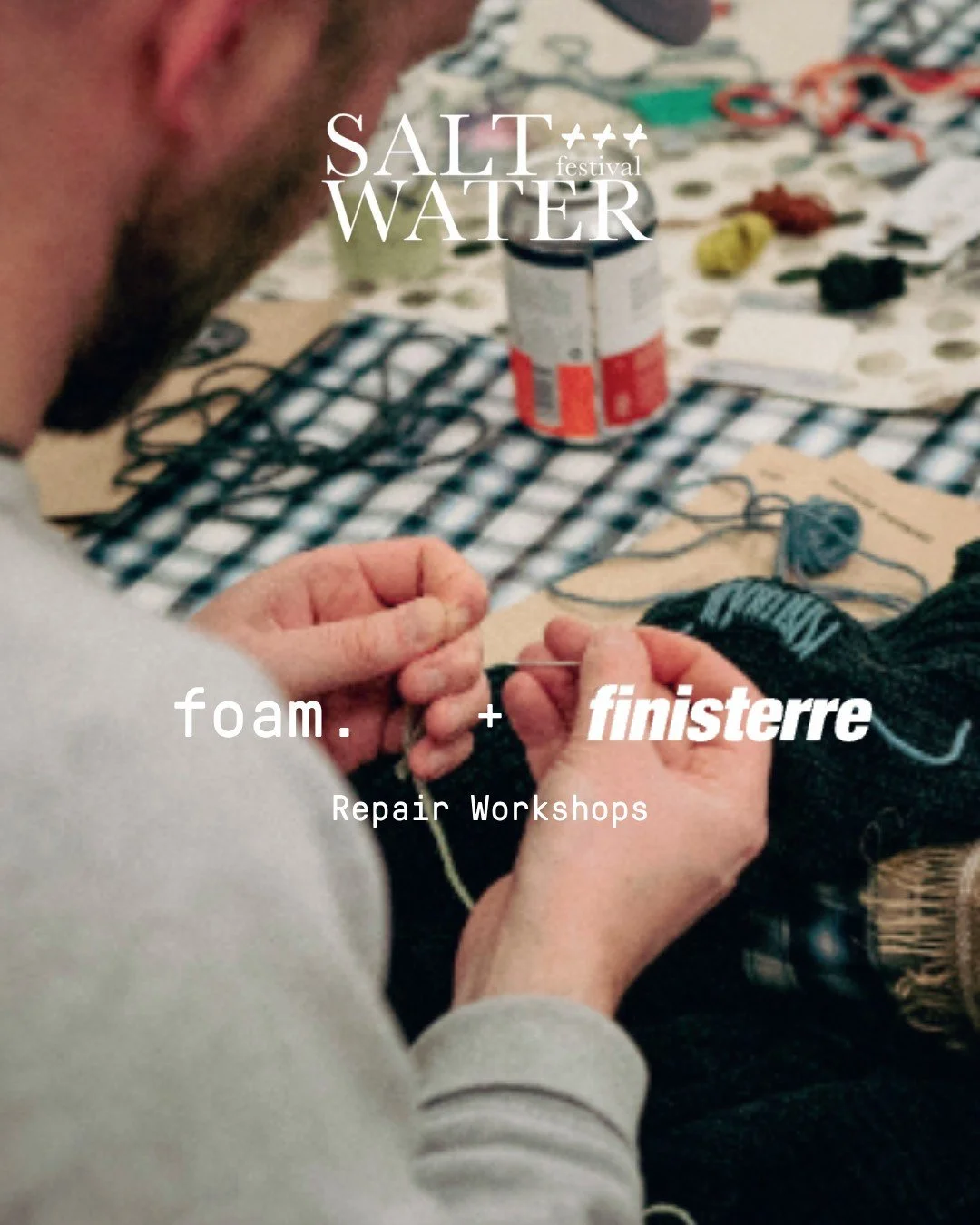 We've got two repair workshops coming up in Bundoran with our friends at @finisterre as part of @saltwater_festival 🪡🧵

On Friday 2nd October we have a patch repair workshop and on Saturday 3rd October we have a knitwear darning workshop!

Bring al