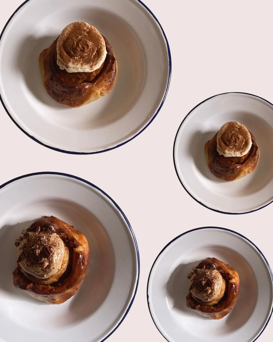 autumnal bakes in Sligo 🍁

the guys have been baking up a storm recently and the counter is packed with some seasonal classics and some fun flavours! 

sticky toffee and tahini tarts, banana bread, pumpkin spice cinnamon rolls as well as classic cin