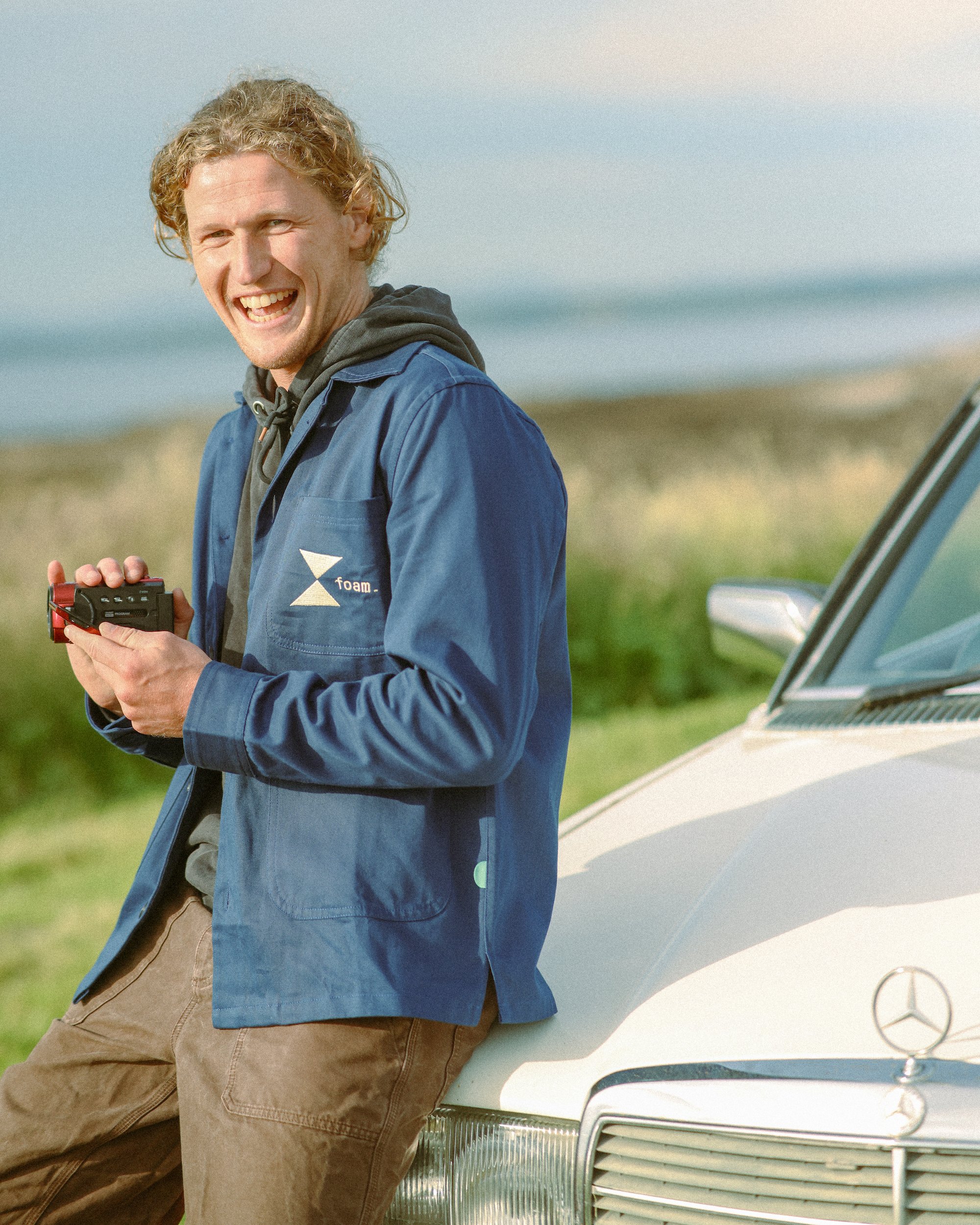 Diamond Chore Jacket Navy