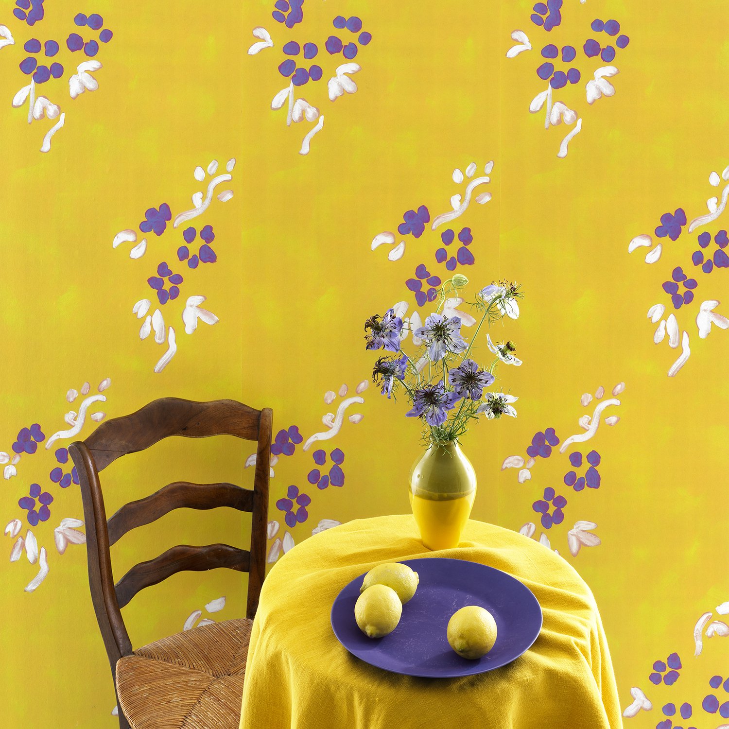 Les Fauves wallpaper still life Bouquet yellow