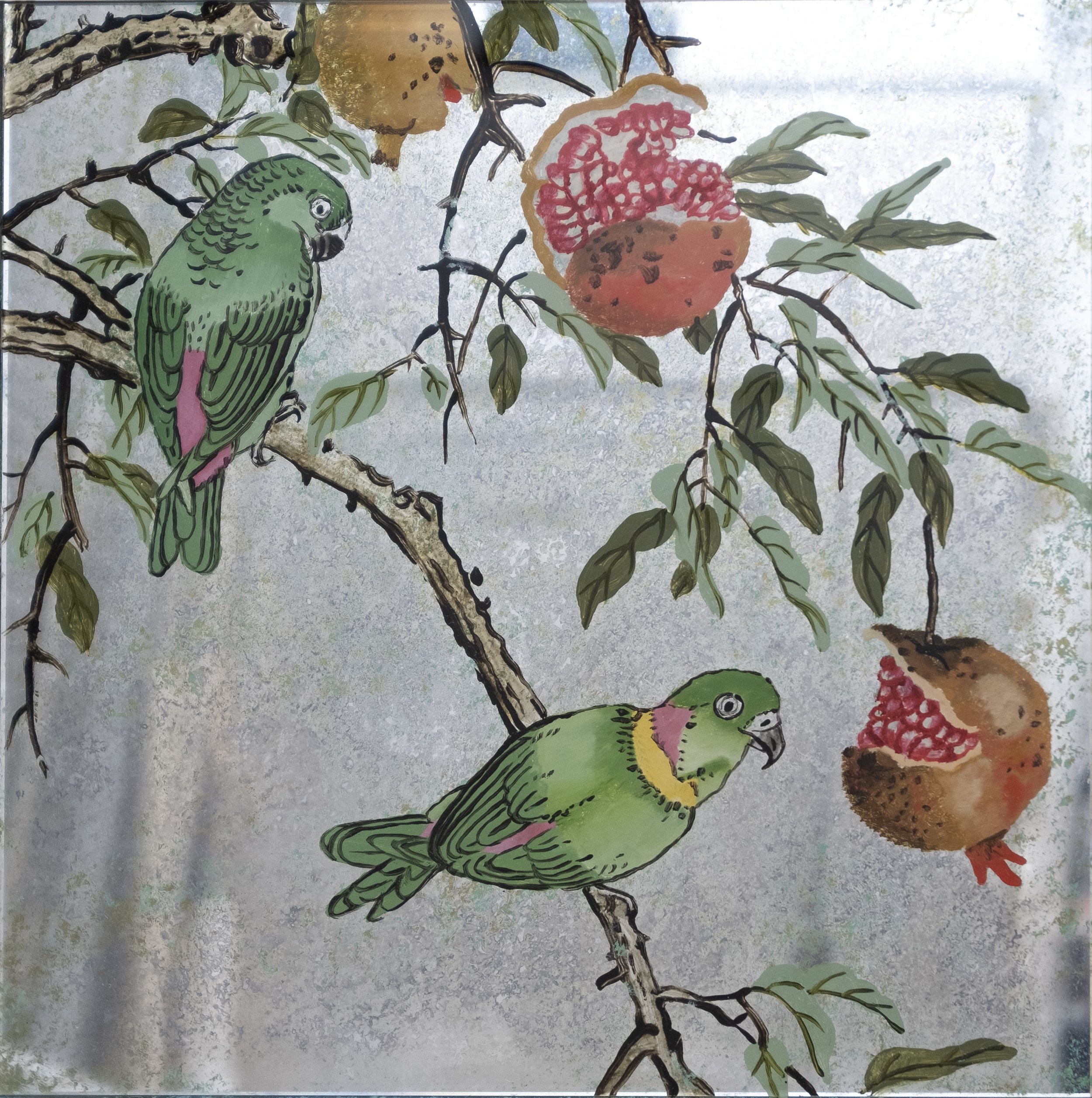 Pomegranate Tree Parakeets.jpg