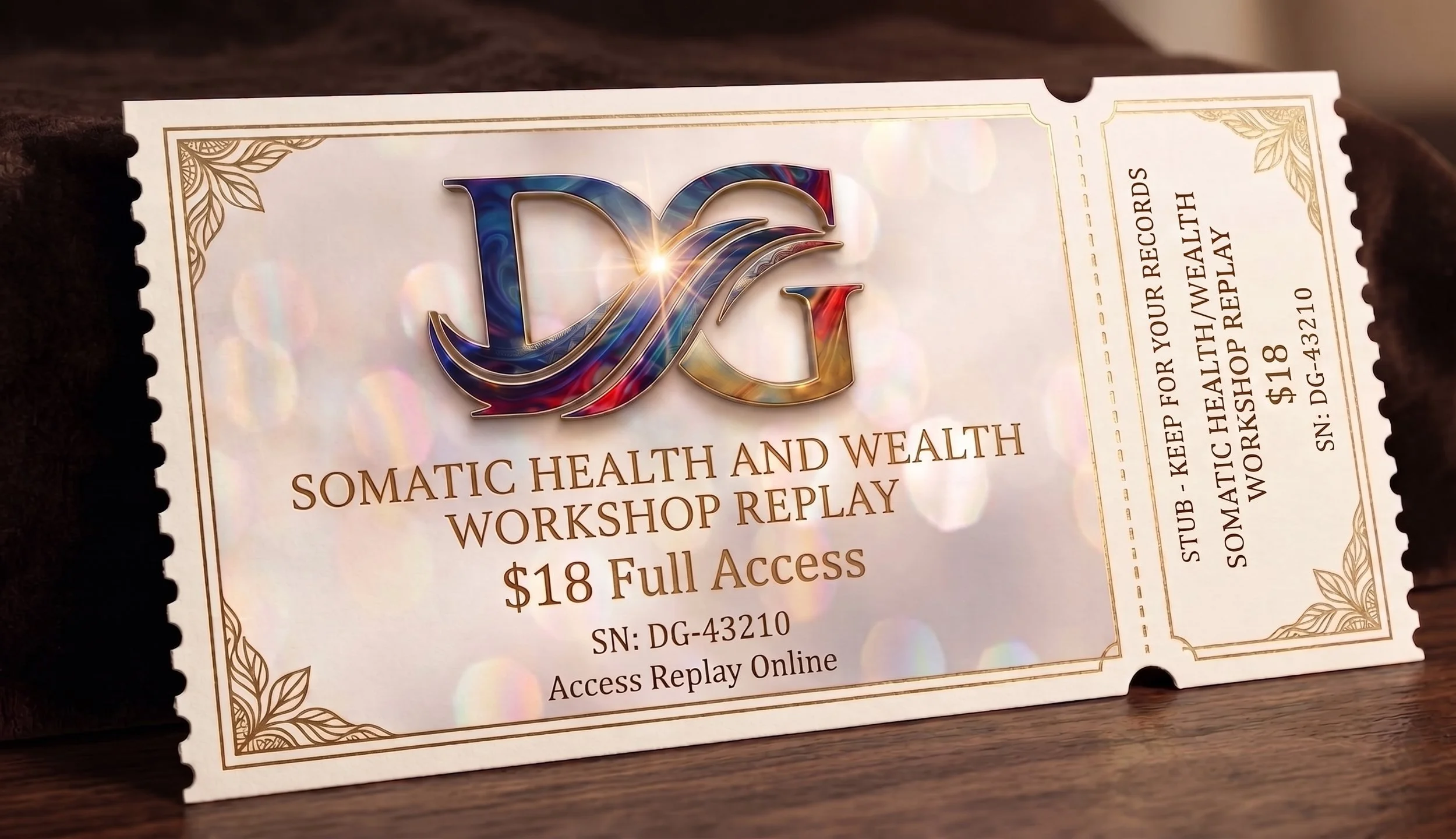 Somatic Health and Wealth Workshop REPLAY