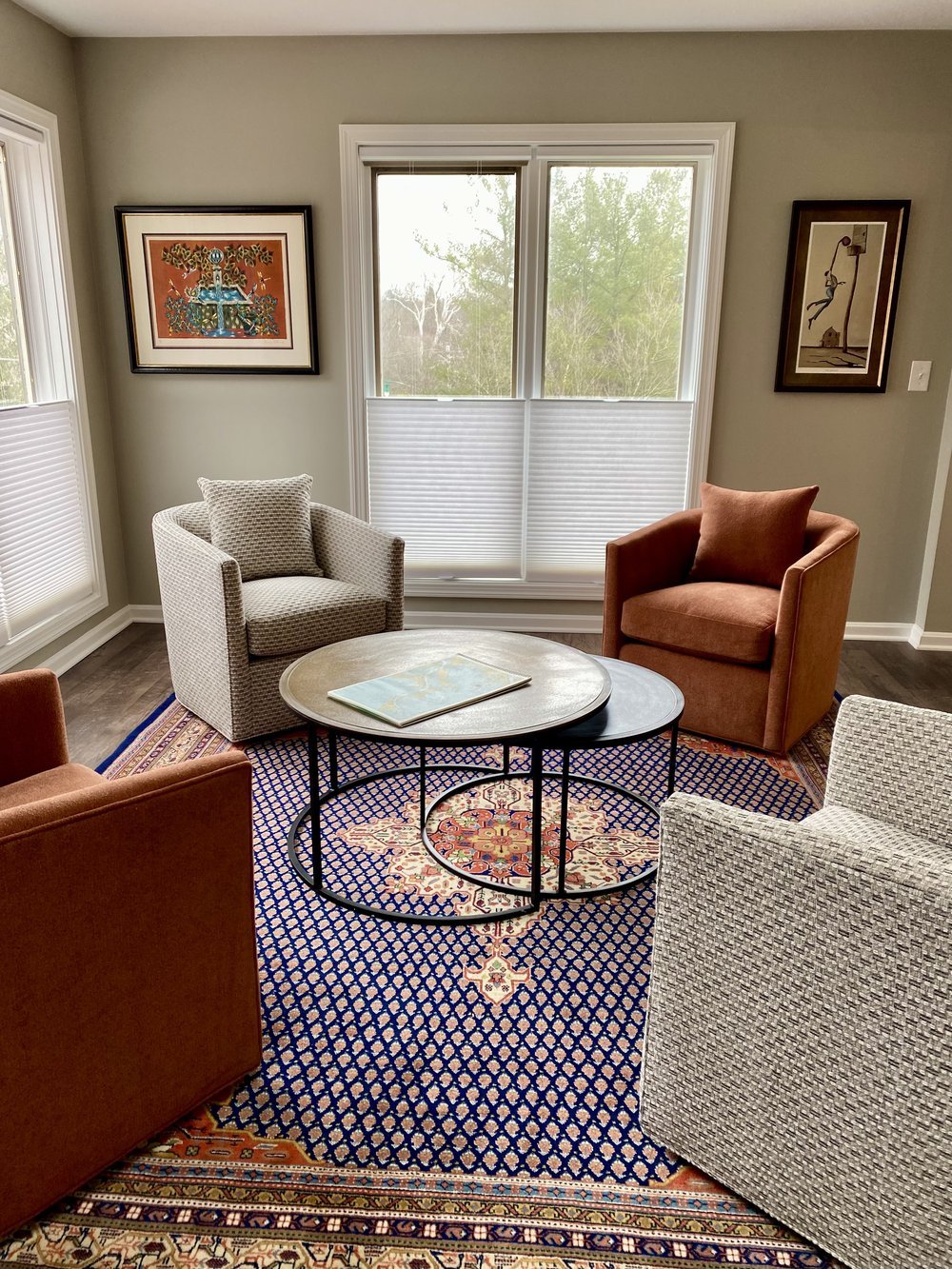 Condo Furnishings and Art Placement - Sitting Room