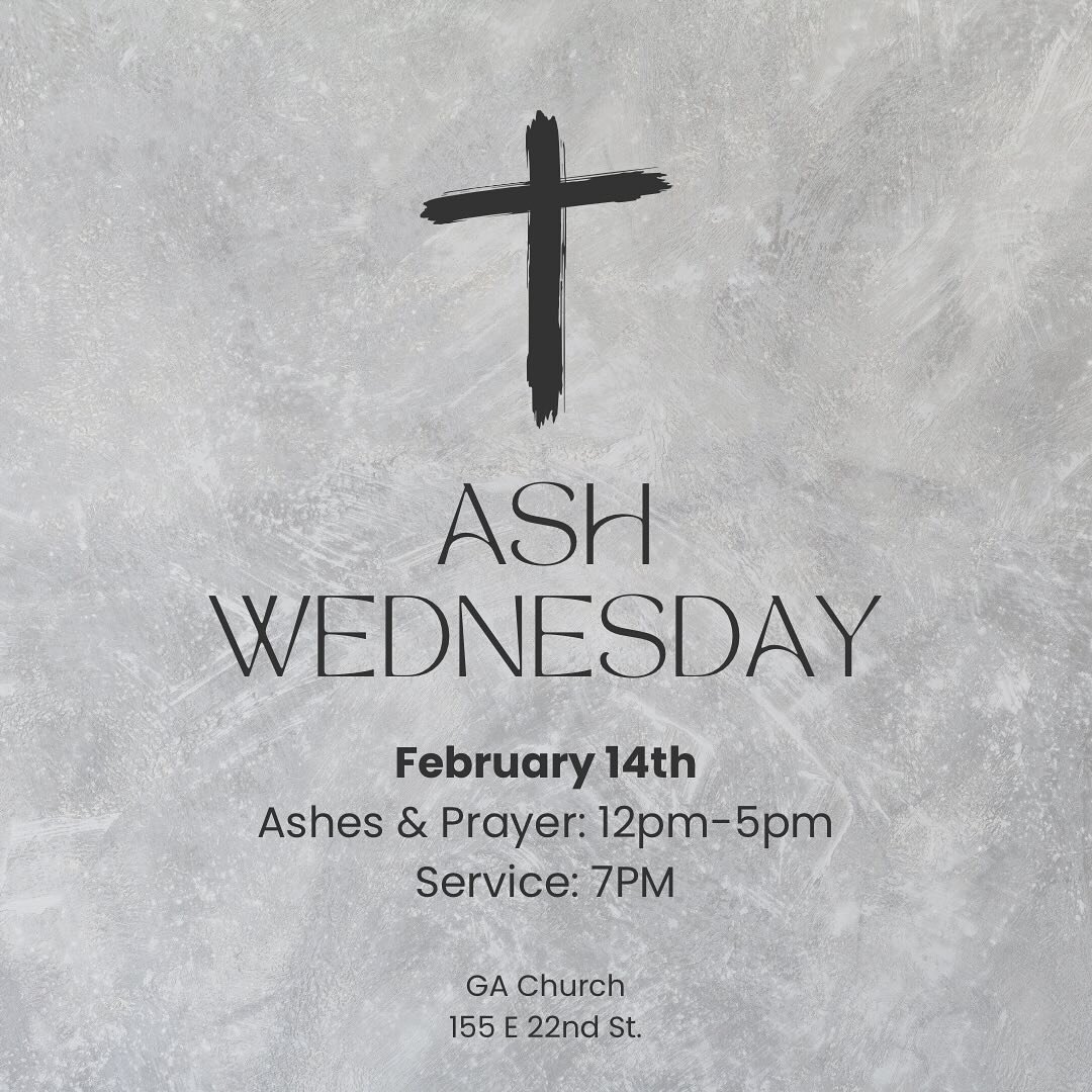 You can&rsquo;t spell Valentine without Lent! So join us this Ash Wednesday/Valentine&rsquo;s Day to start your Lenten journey through the wilderness to the cross and to Easter!

#lent #ashwednesday #church #christ #elca #lutheran #nycchurch