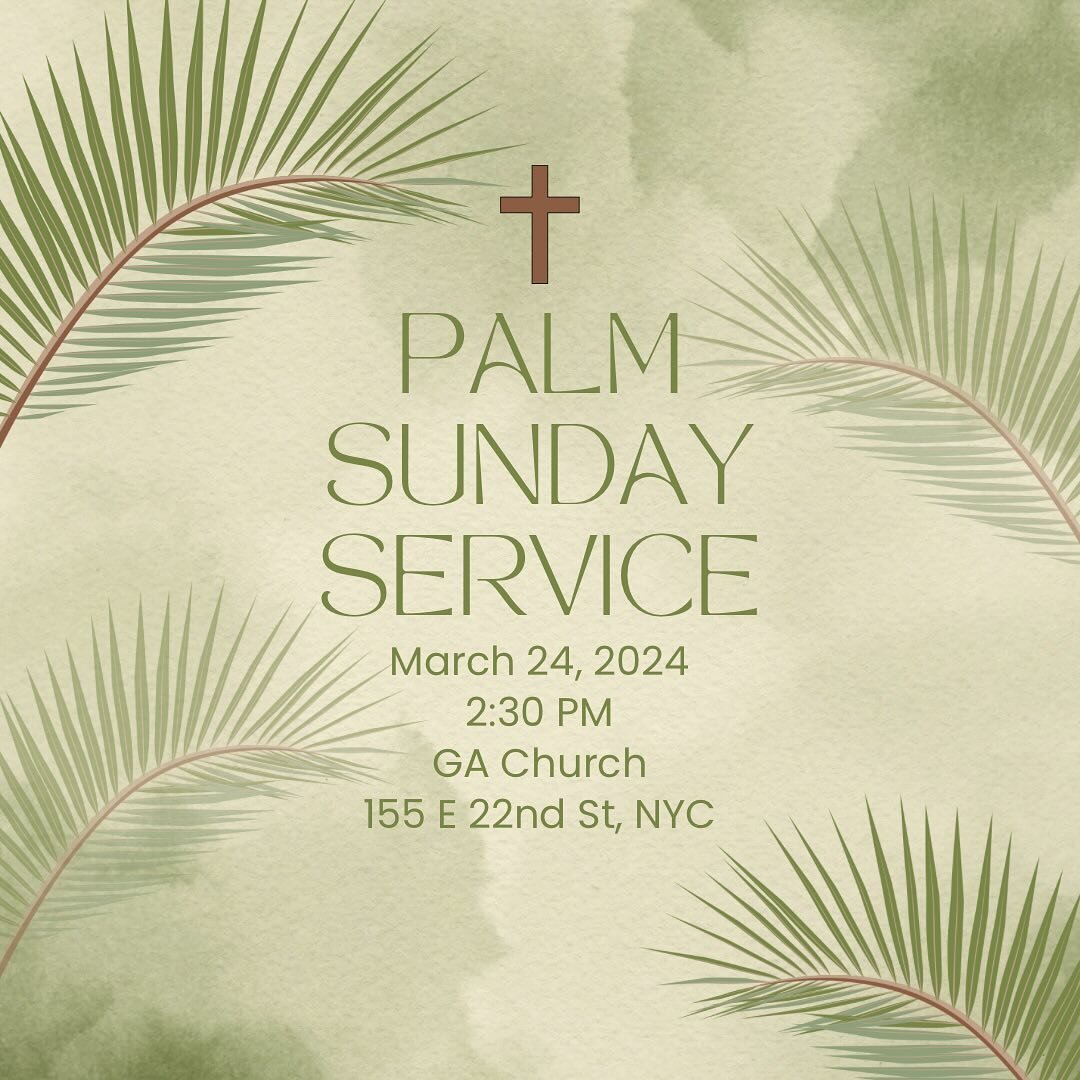 See you on Sunday as we begin our walk through Holy Week!