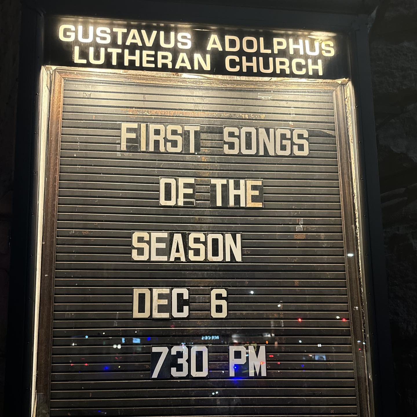 First Songs of the Season FRI, DEC 6, 7:30 PM