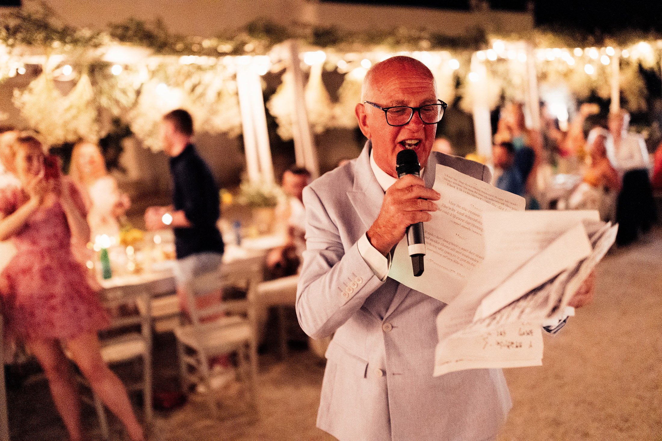 father of the bride speech in Puglia wedding venue